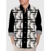 Plaid Series Retro Plaid Decorated Patchwork Printing Men's Long Sleeve Shirt