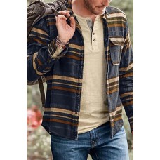 Mens Check Pocket Casual Jacket